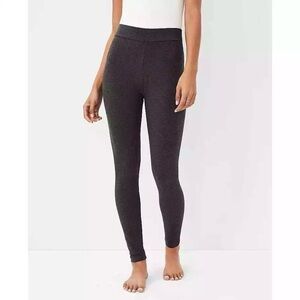 Ann Taylor Essential Dark Heather Grey Leggings Sz S NWT